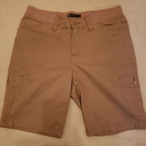 Lee Tan Khaki Bermuda Shorts